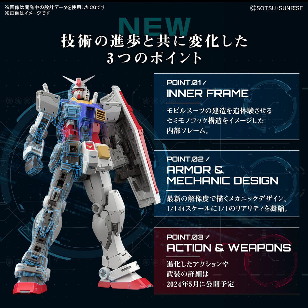 RX-78-2 Gundam Ver. 2.0 - Gundam - RG 1/144 - Bandai